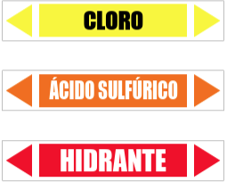Sinalização para Tubulações