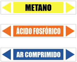Sinalização de Tubulações Industriais