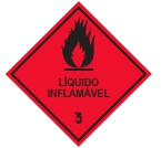 Adesivo de Liquido Inflamável